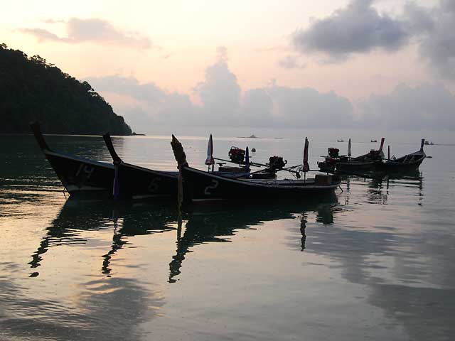 Boats at Koh Surin