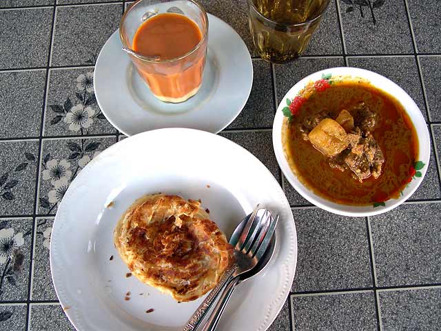 Roti with Beef Curry