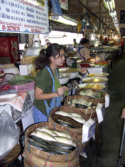 Vendor at Aw Dtaw Gkaw Market