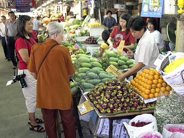 Fruit Vendor at Aw Dtaw Gkaw Market